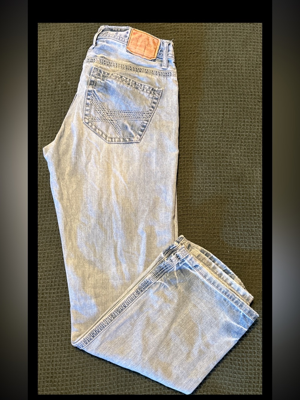 Men’s John B Stetson 1312 Jeans 34x34 Modern Straight Leg Denim Jeans Cotton